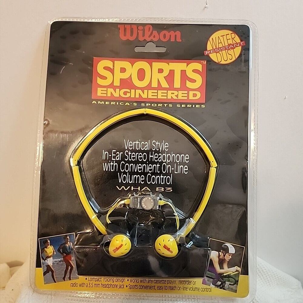 Sealed, Wilson Stereo Headphones With Volume Control. WHA83 NOS Never Opened